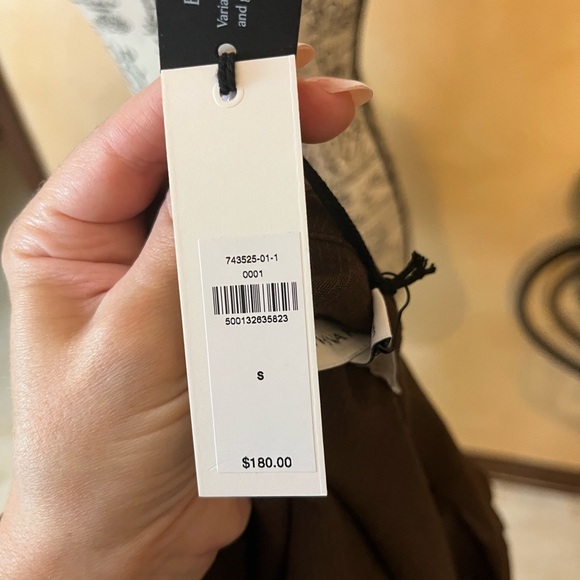 NWT Banana Republic Long Sleeve “Gauze Shirt Dress” (#743525), Espresso, Small - Picture 6 of 12